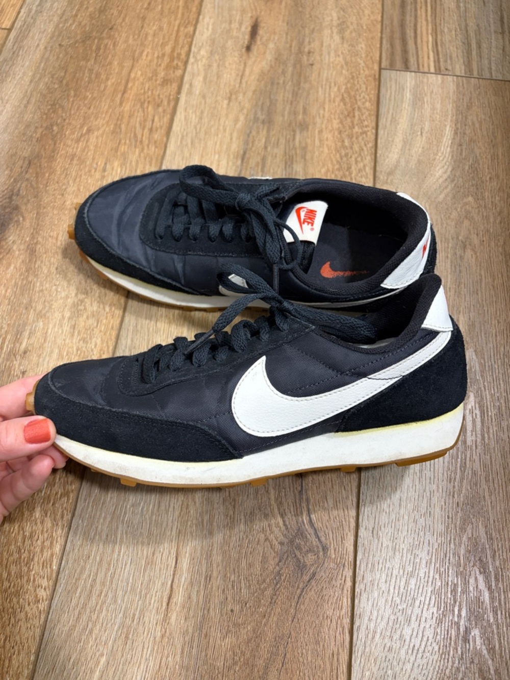 Nike Daybreak Black and Summit White Sneakers